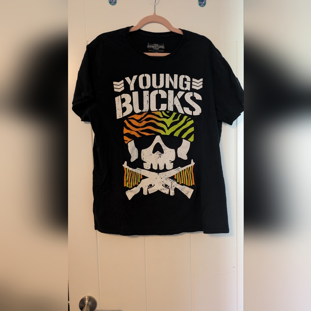 XL AEW Young Bucks Bullet Club Black Shirt
